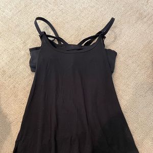 Black Athleta padded bra/tank - used